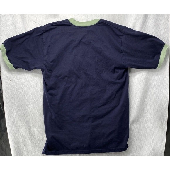 Bear Surfboards Logo T-Shirt Dark Blue Surf Shirt Retro V Neck Vintage Large - Picture 2 of 7